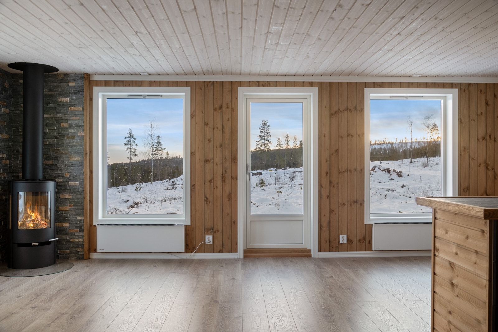 Utgang til terrasse, stor tomt Galleribilde