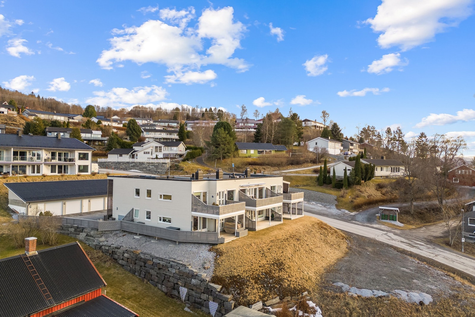 Fasadebilde av borettslaget. Galleribilde