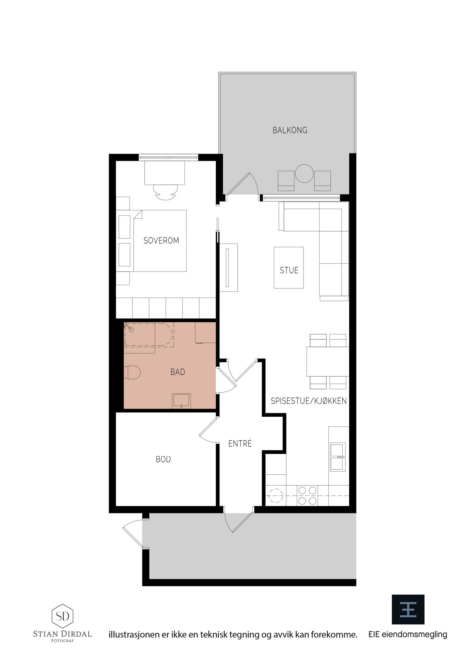 Plantegning Galleribilde