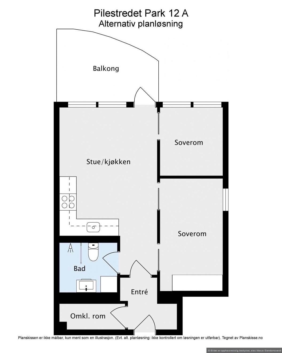 Alternativ planløsning Galleribilde