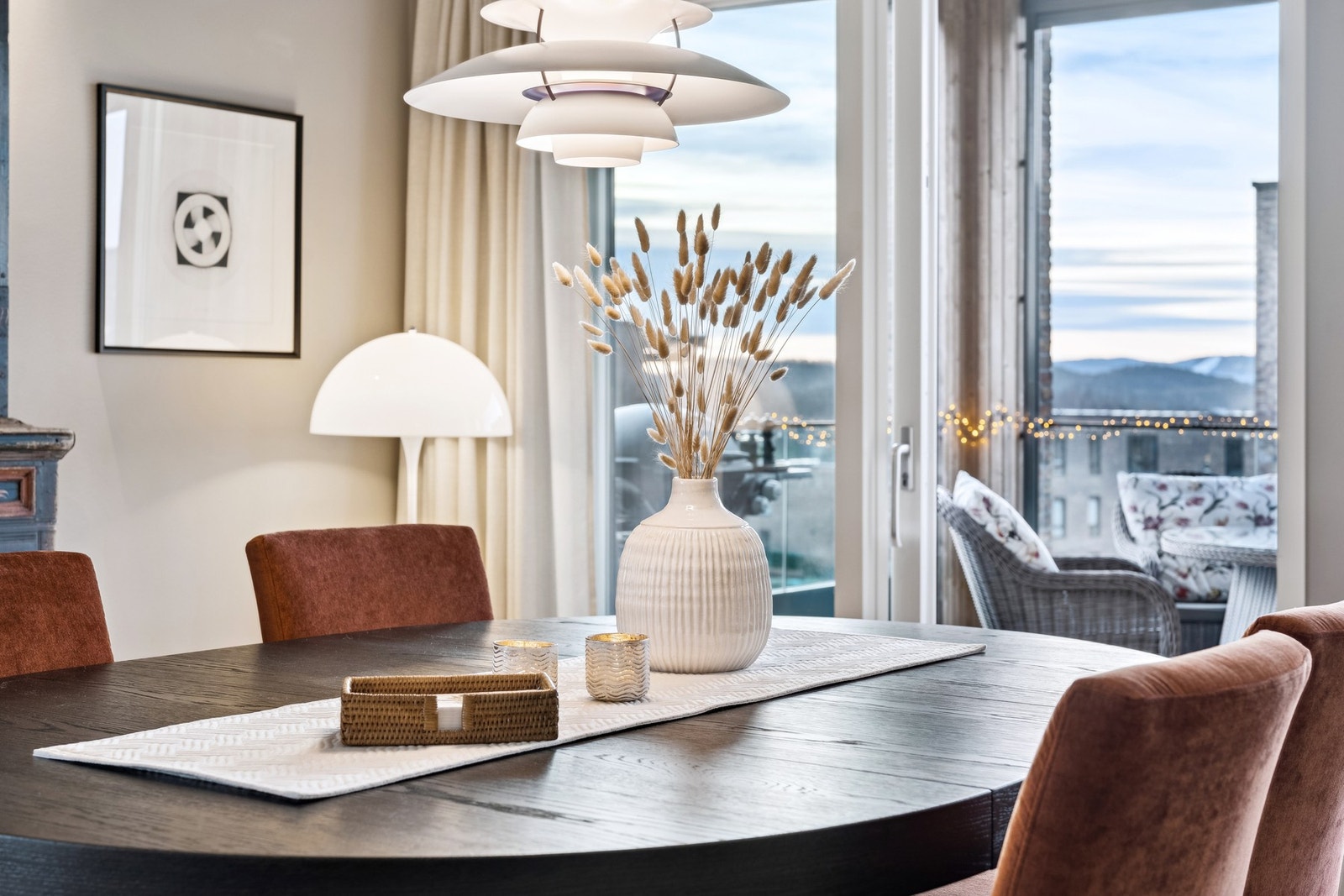 Spiseplass med utsikt Galleribilde