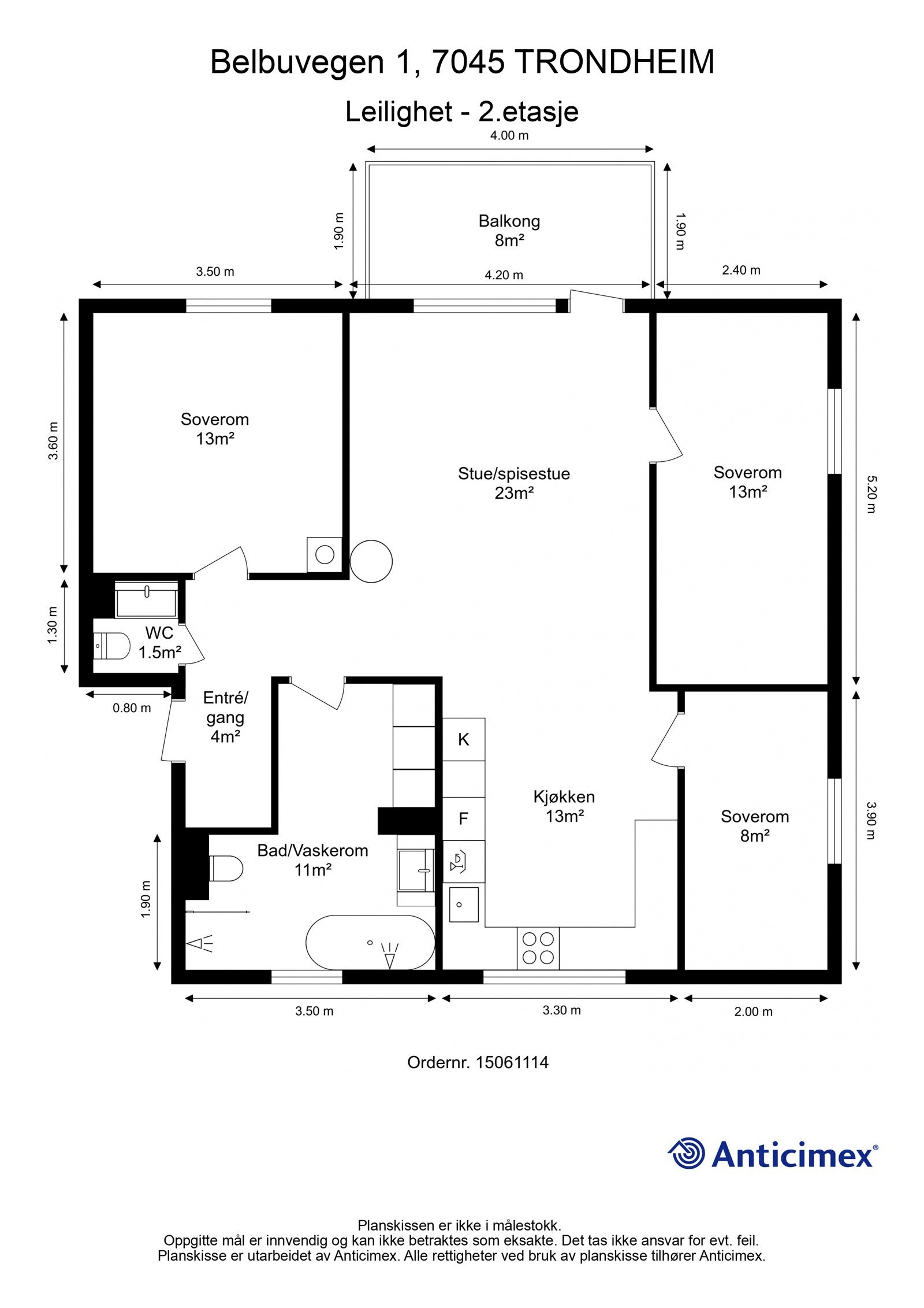 Plantegning Galleribilde