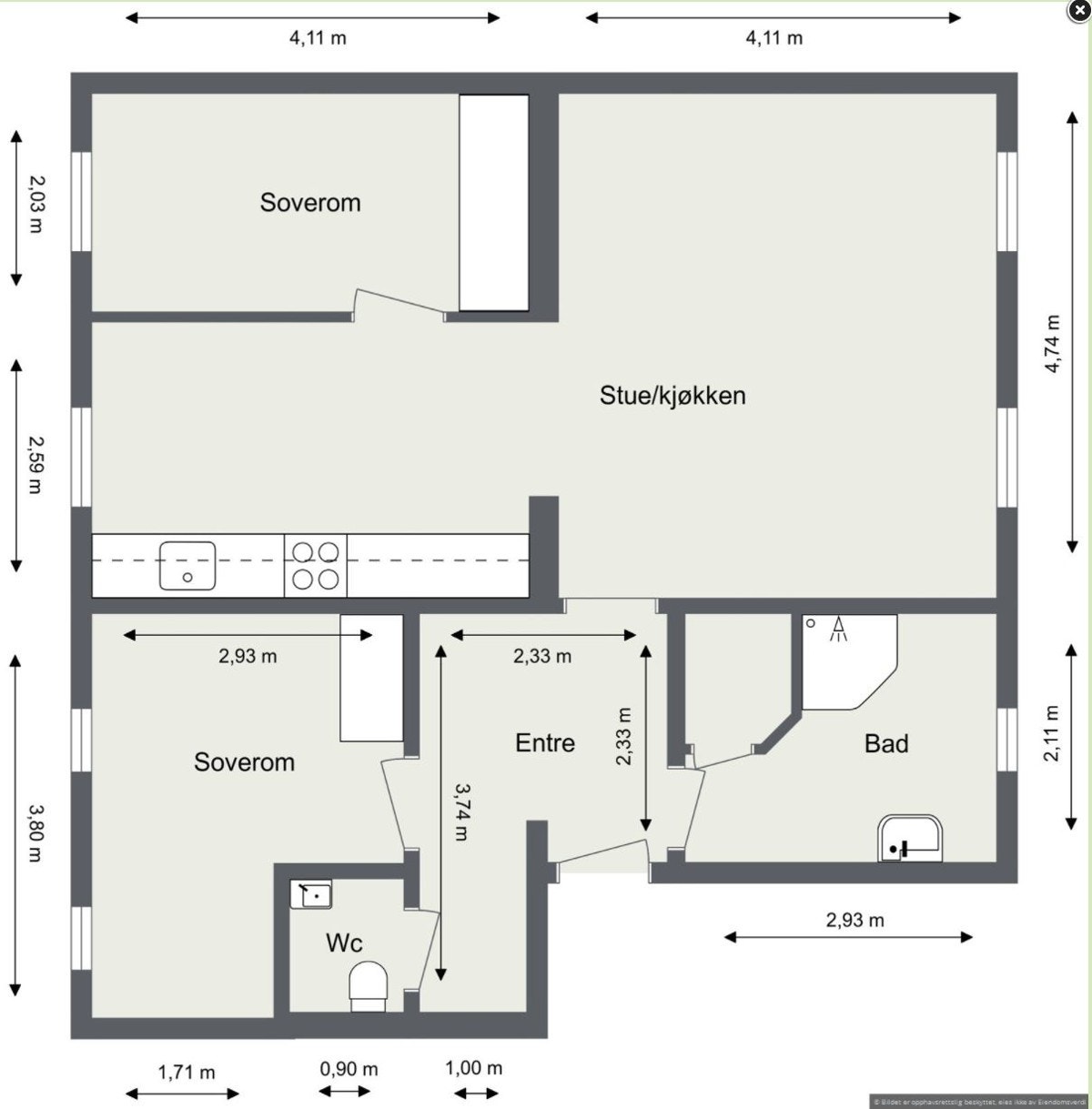 Plantegning Galleribilde