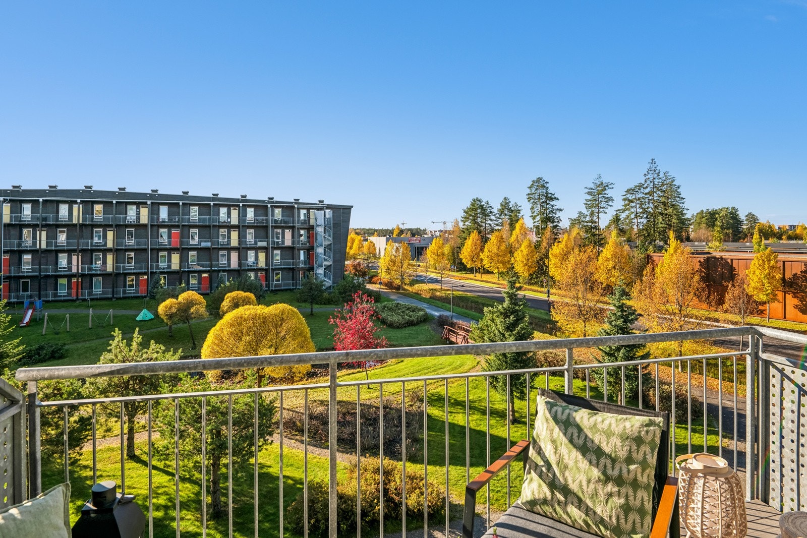 Herlig utsikt mot grøntarealer. Galleribilde