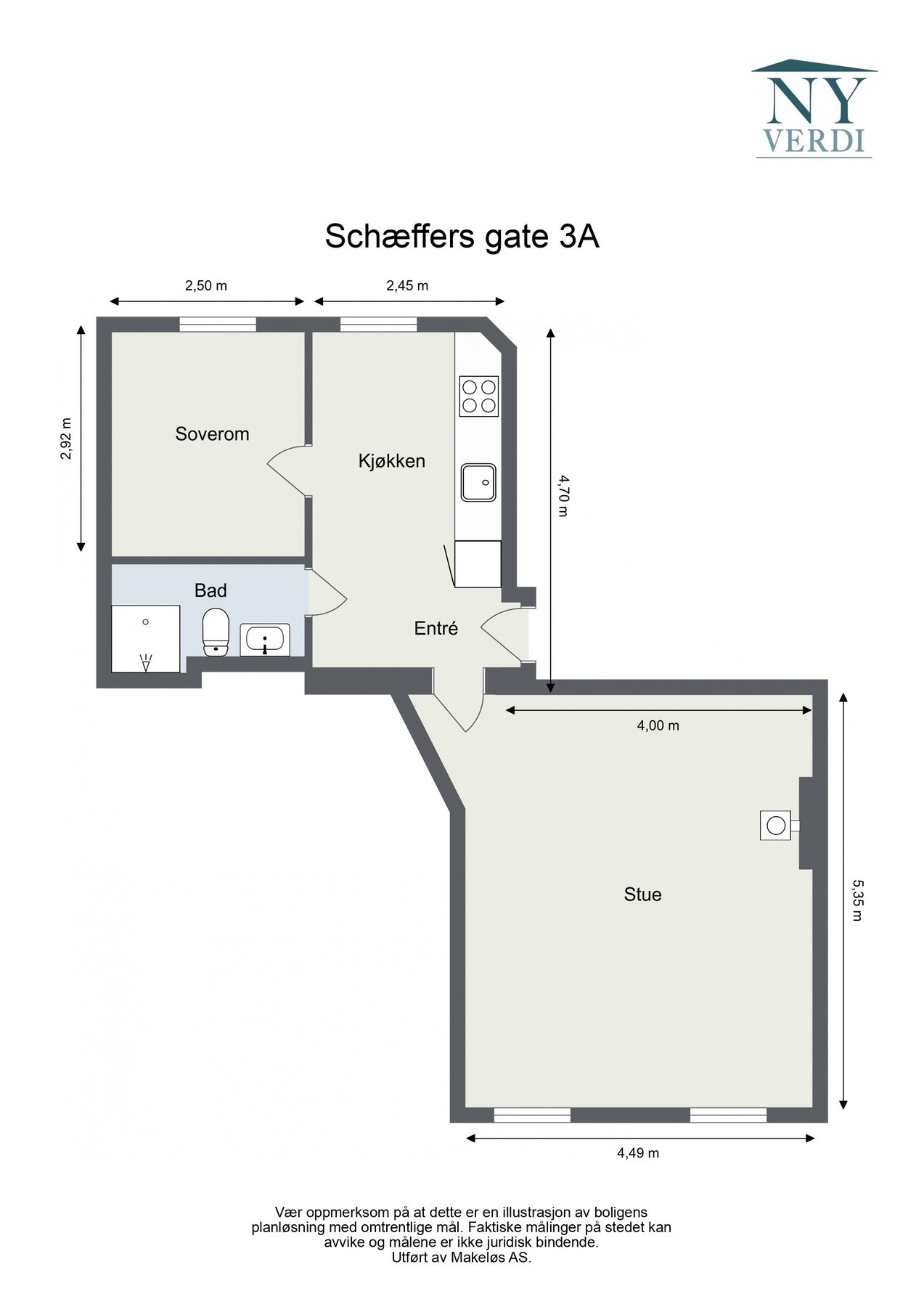 Planskisse Galleribilde