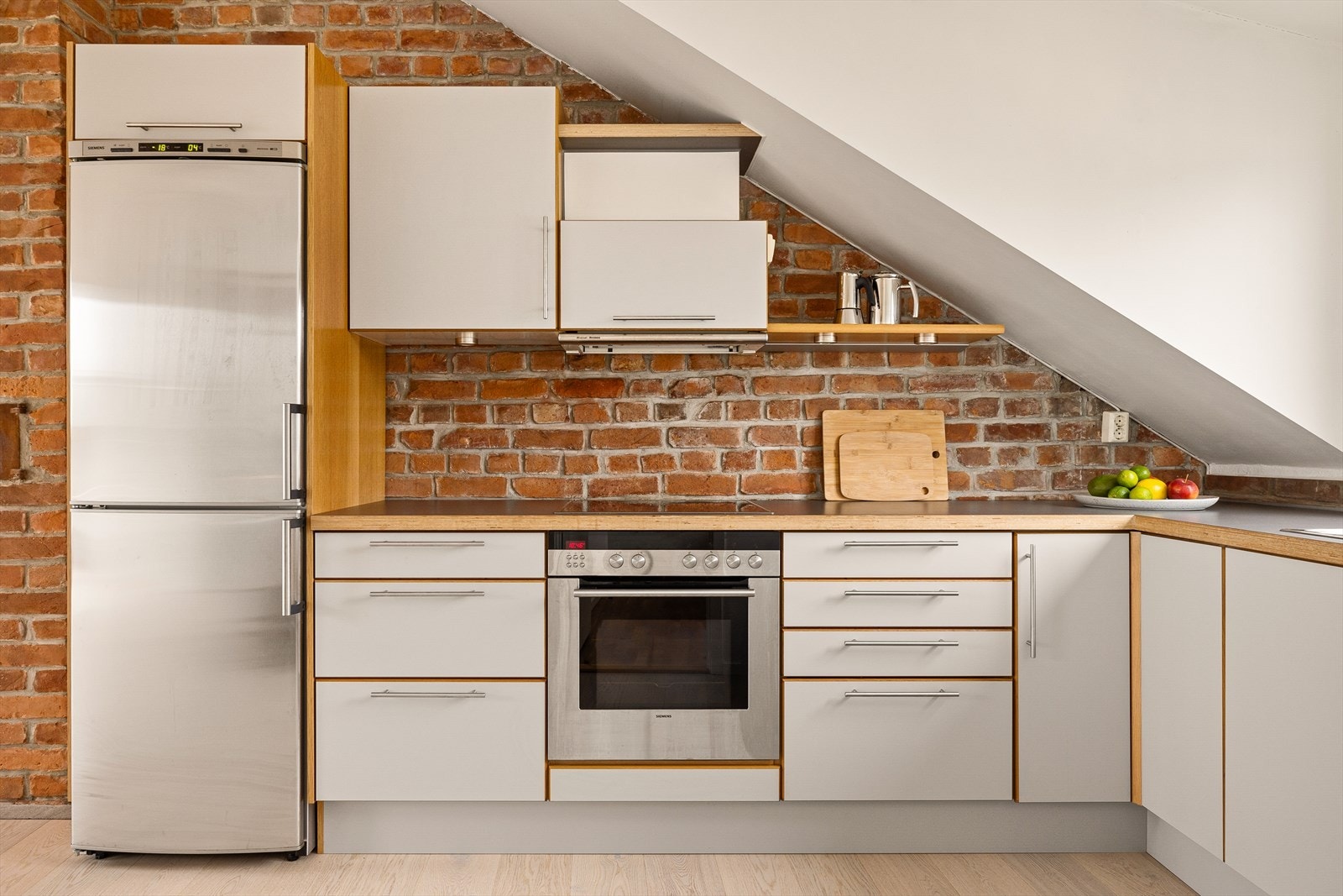 Det er lagt varmefolie i hele stuen/kjøkkenet Galleribilde