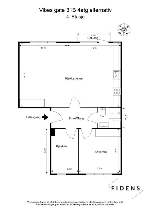 Alternativ plantegning Galleribilde