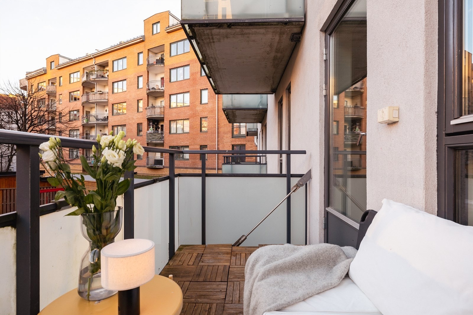 Borettslaget har også felles takterrasse i hver blokk Galleribilde