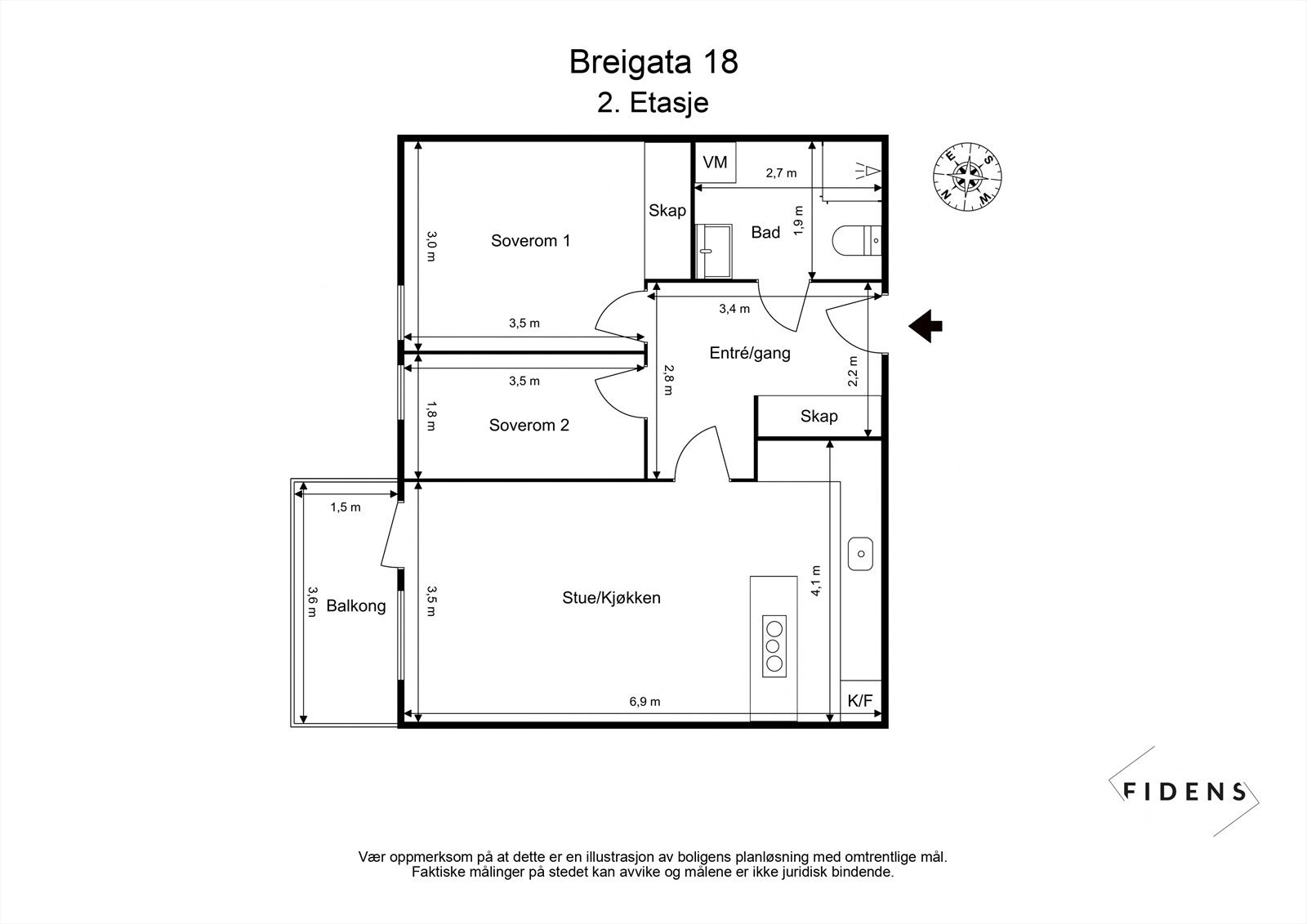 Planskisse Galleribilde