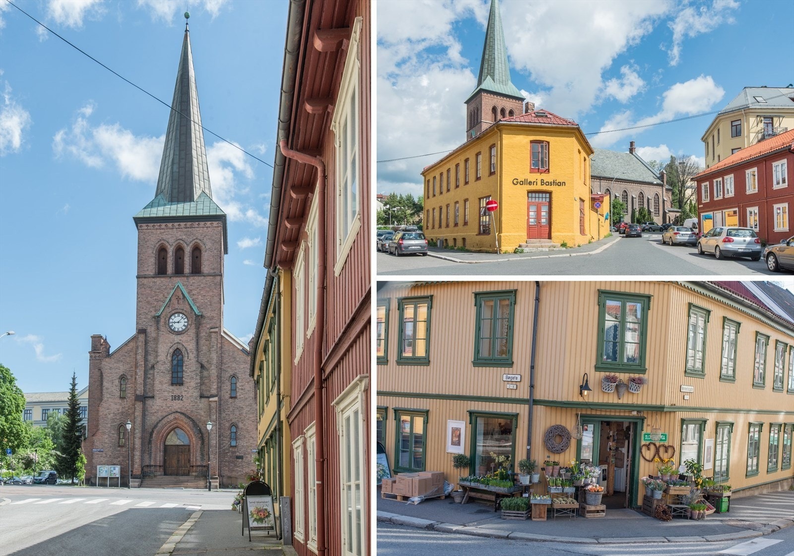 Kampen med historiske og sjarmerende gater. Galleribilde