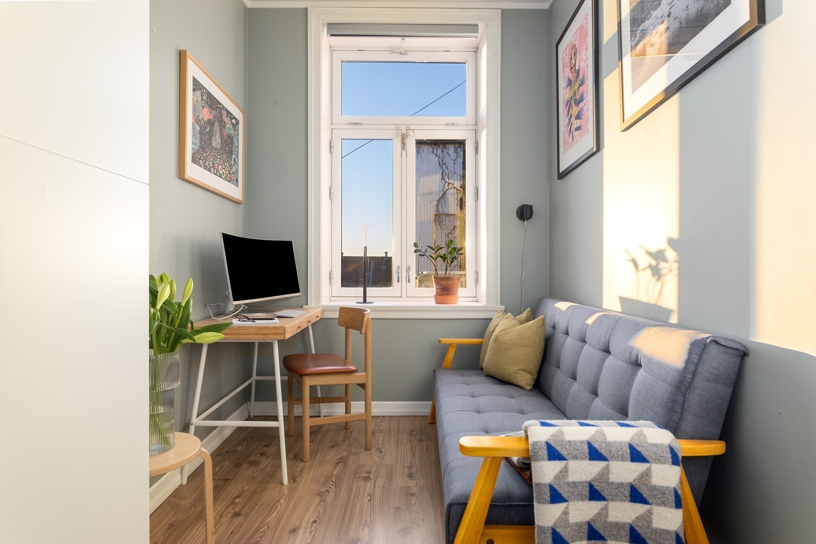 Soverom 2 egner seg fint som barnerom, gjesterom eller kontor. Galleribilde