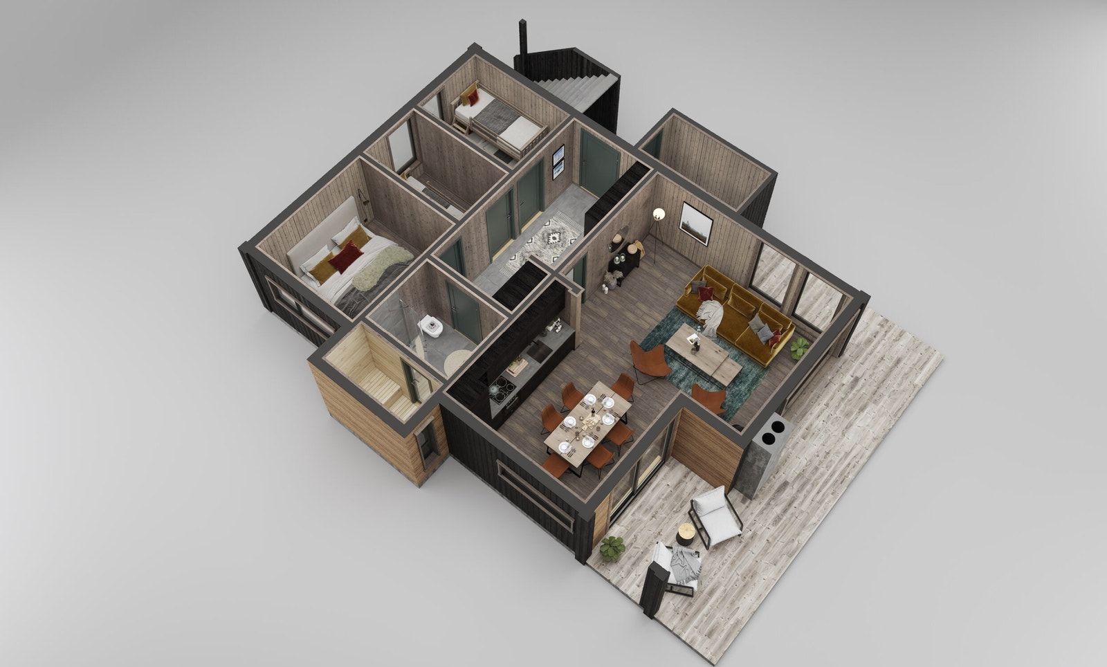 Illustrasjon av planløsning Galleribilde