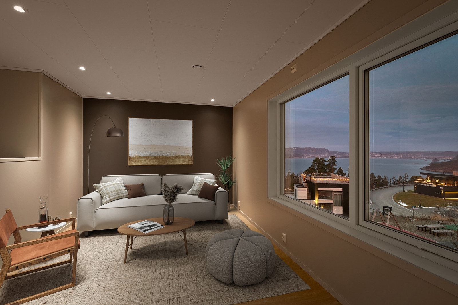 I tillegg til stuen i 1.etasje har boligen en ekstra stue i 2.etasje. Stue i 2.etasje har også veldig fin utsikt og en god romløsning som gjør det enkelt å møblere. Galleribilde