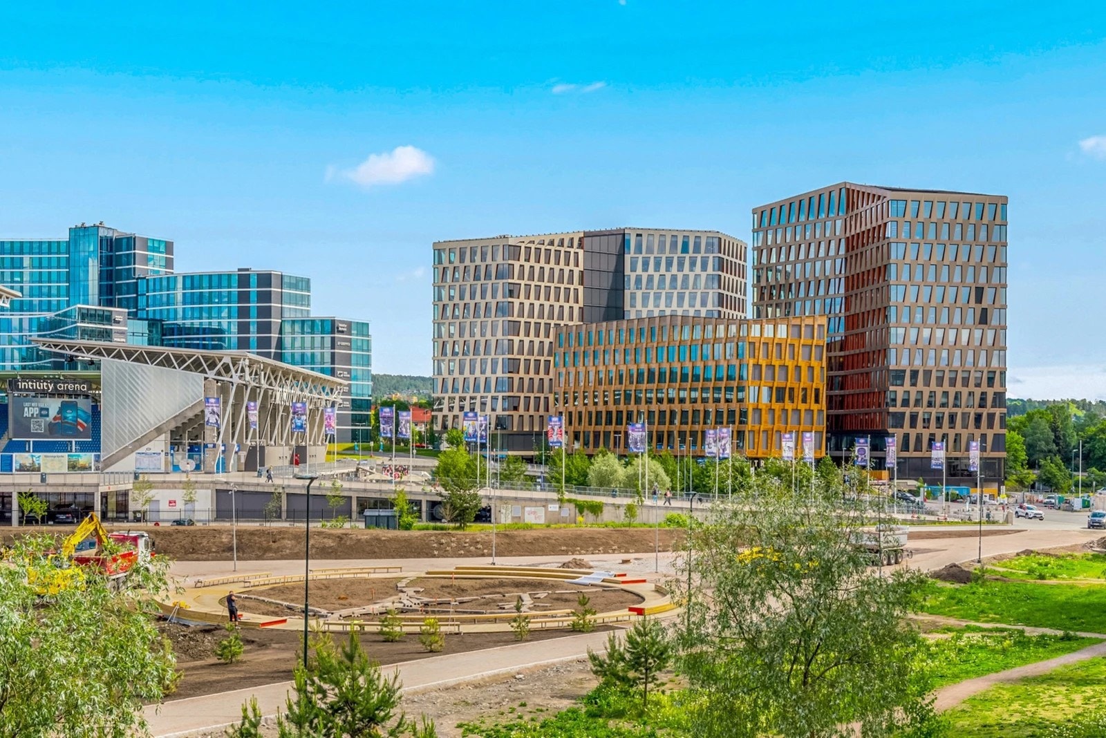 Det er kort vei til det meste Galleribilde