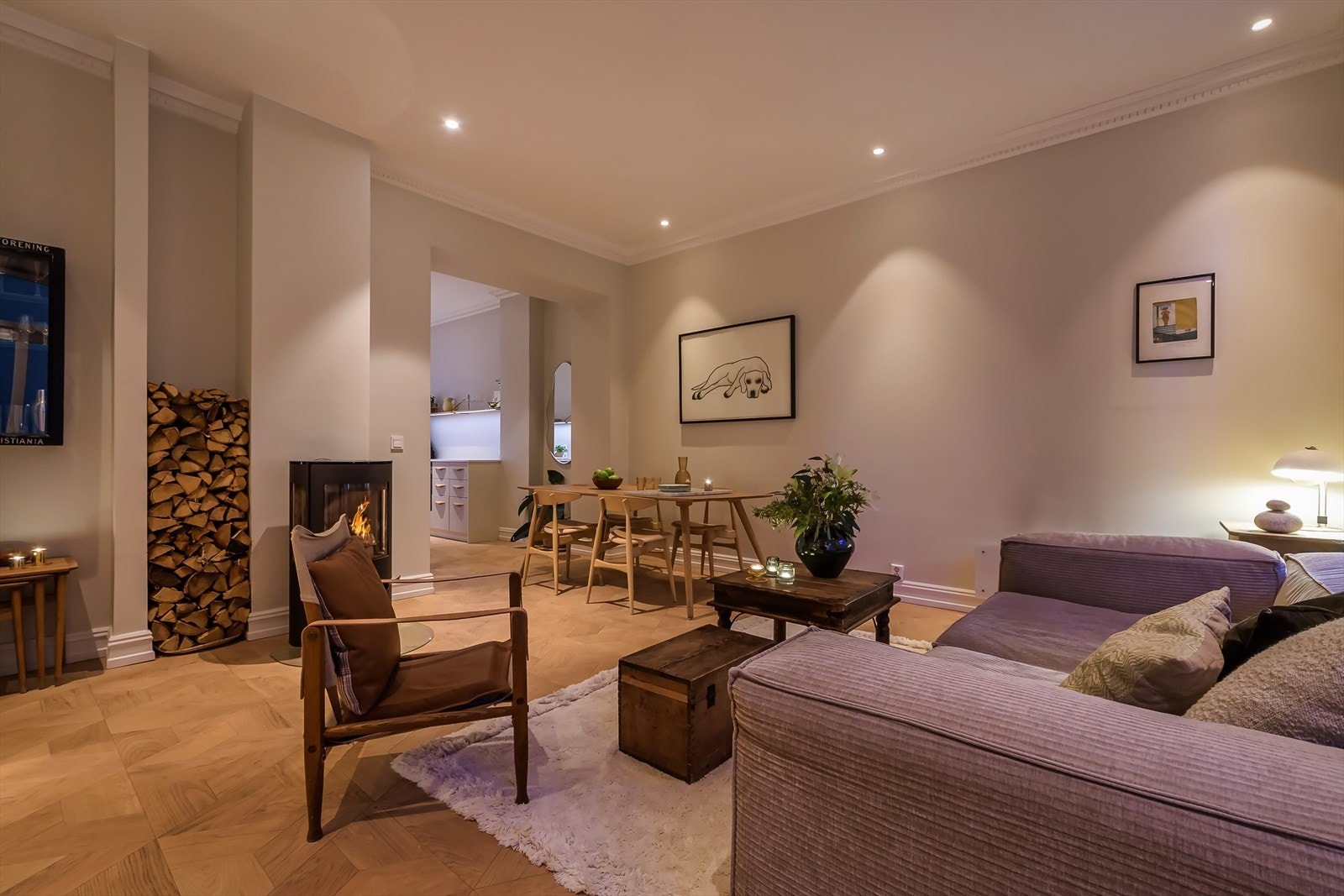 Den moderne peisovnen gir godt med ekstra varme og en hyggelig stemning på vinter- og kveldstid Galleribilde