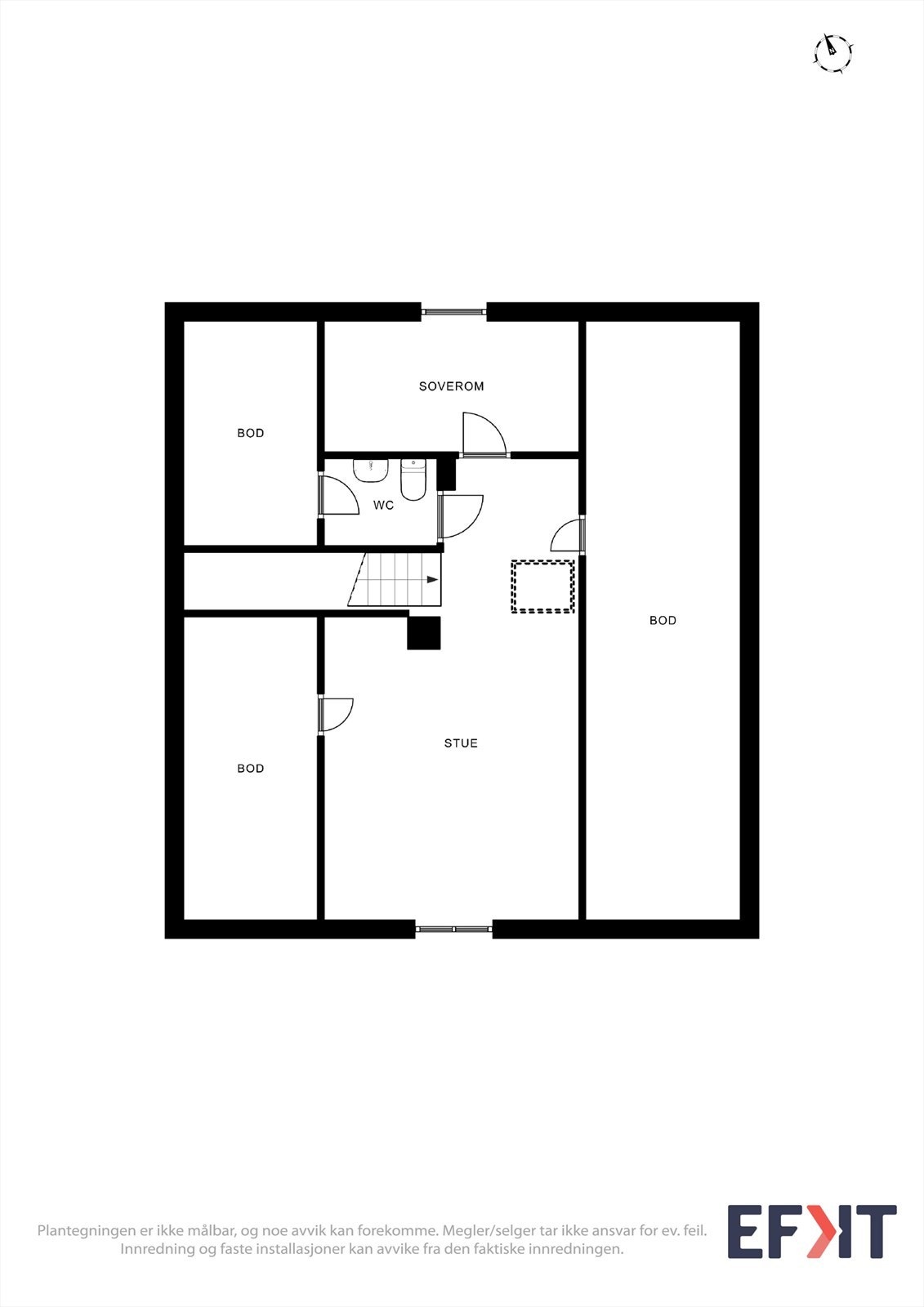 Planløsning andre etasje. Galleribilde