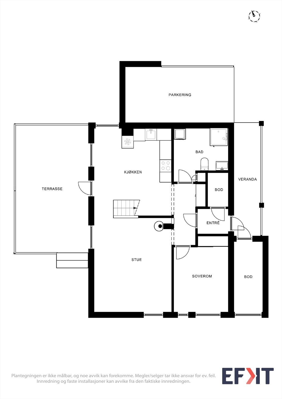 Planløsning første etasje. Galleribilde
