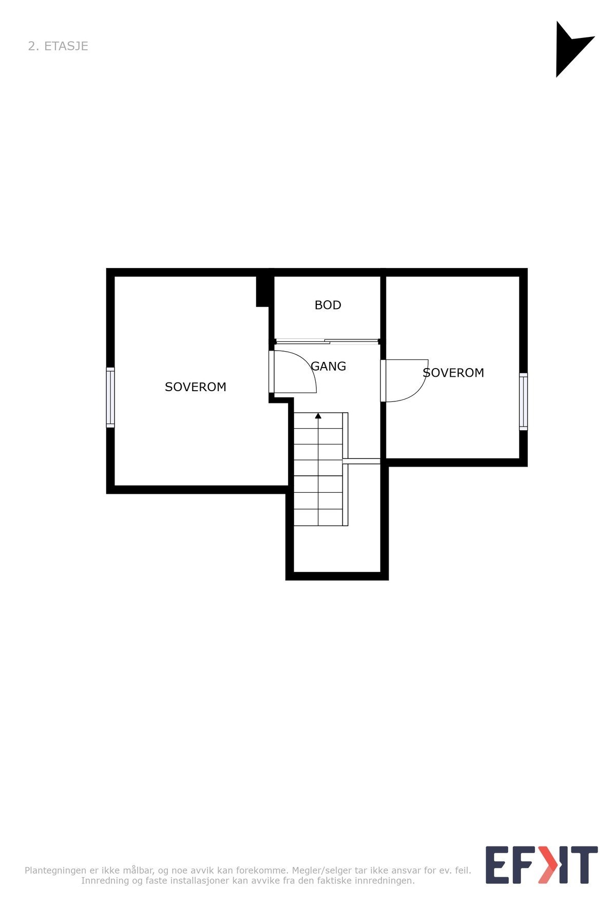 Plantegning loft. Galleribilde