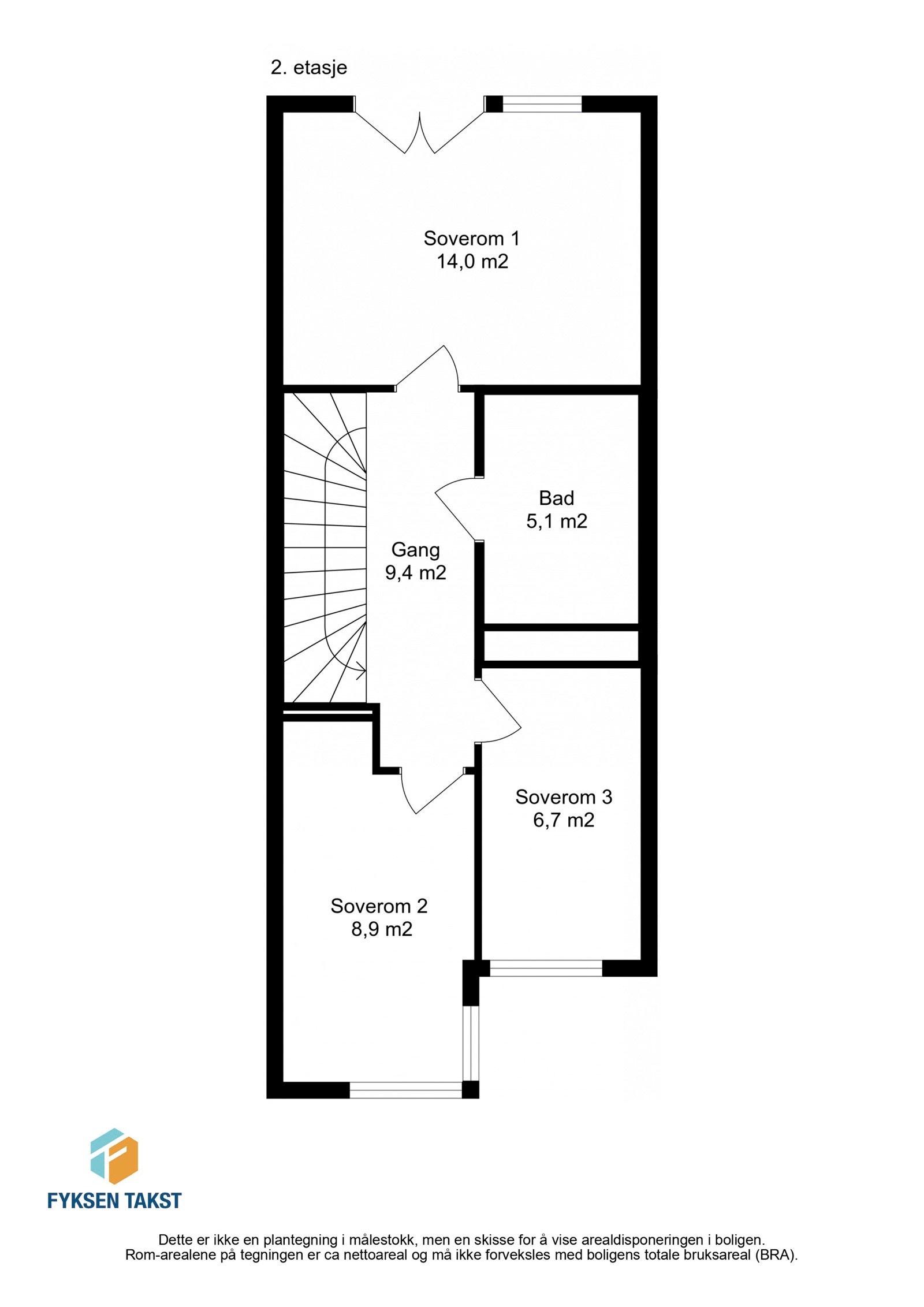 Plantegning 2.etasje Galleribilde