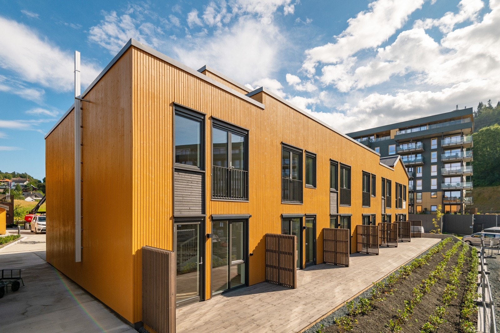 God beliggenhet i feltet ut mot fellesområde Galleribilde