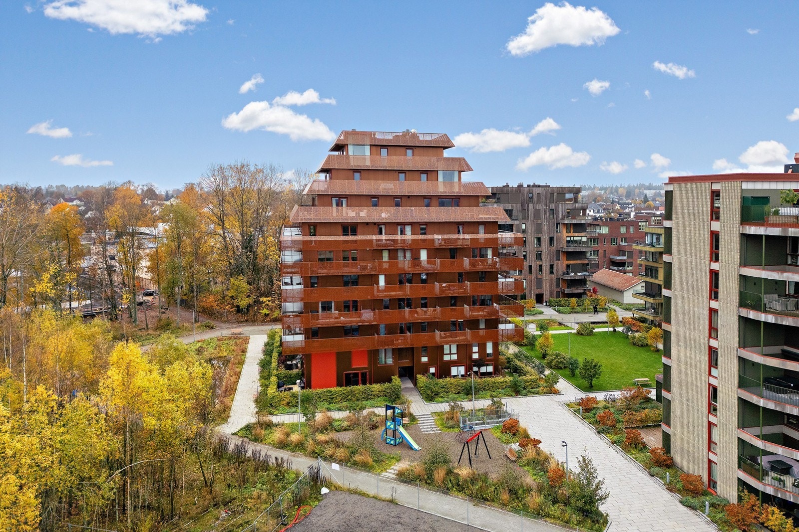 Felles tomt på 835 kvm. som tilhører borettslaget Galleribilde