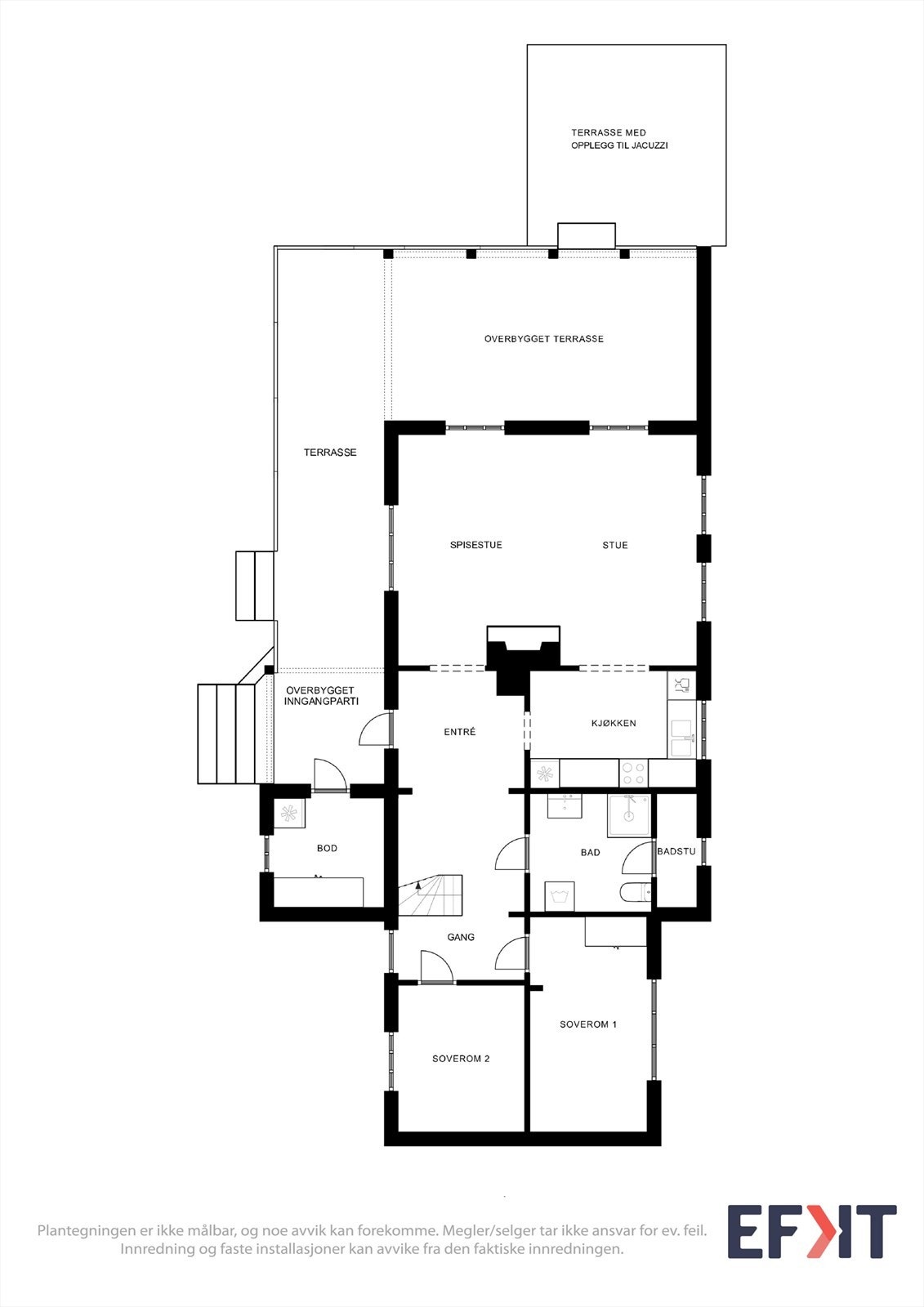 Plantegning 1.etasje Galleribilde