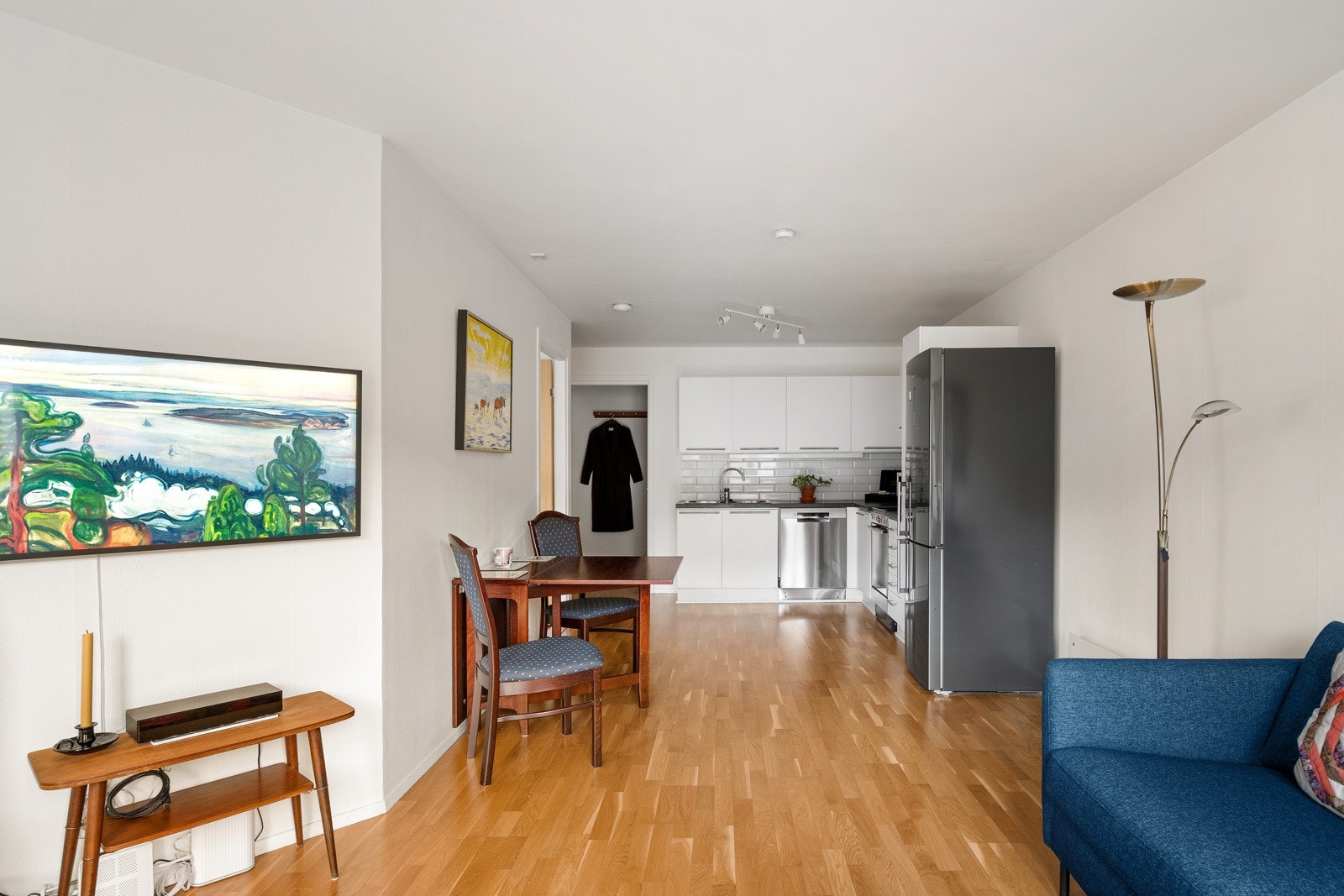 Parkett på gulv. Galleribilde