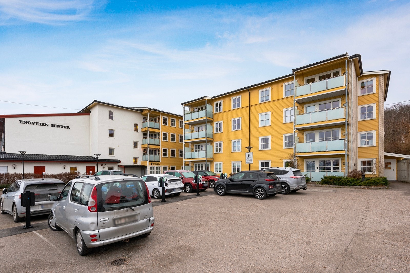 Parkering i gårdsplassen Galleribilde