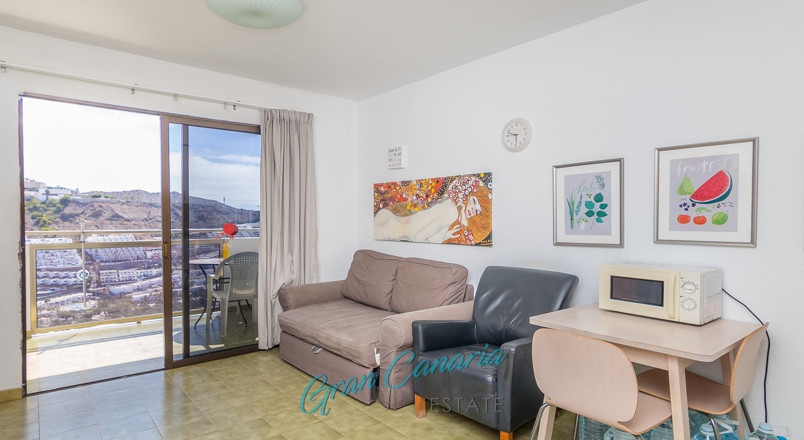 Stue mot terrassen Galleribilde