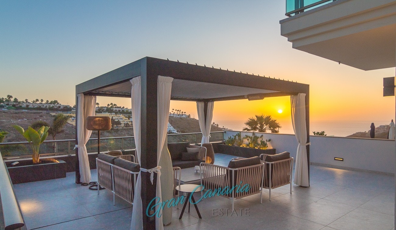 Fantastisk utsikt til solnedgangen Galleribilde