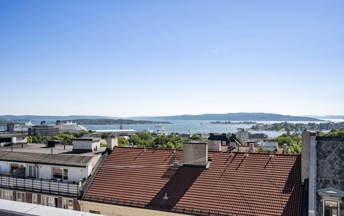 Utsikt fra takterrassen Galleribilde