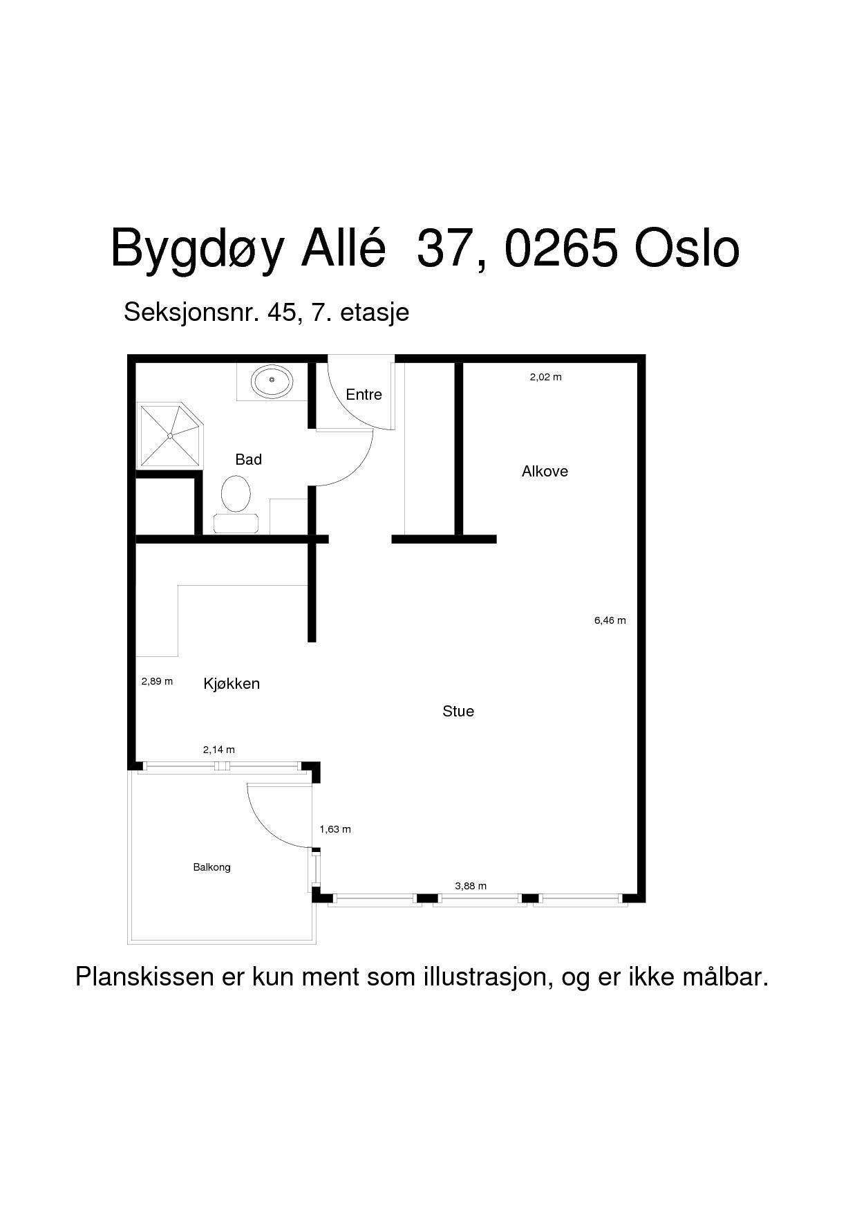 Planskisse Galleribilde