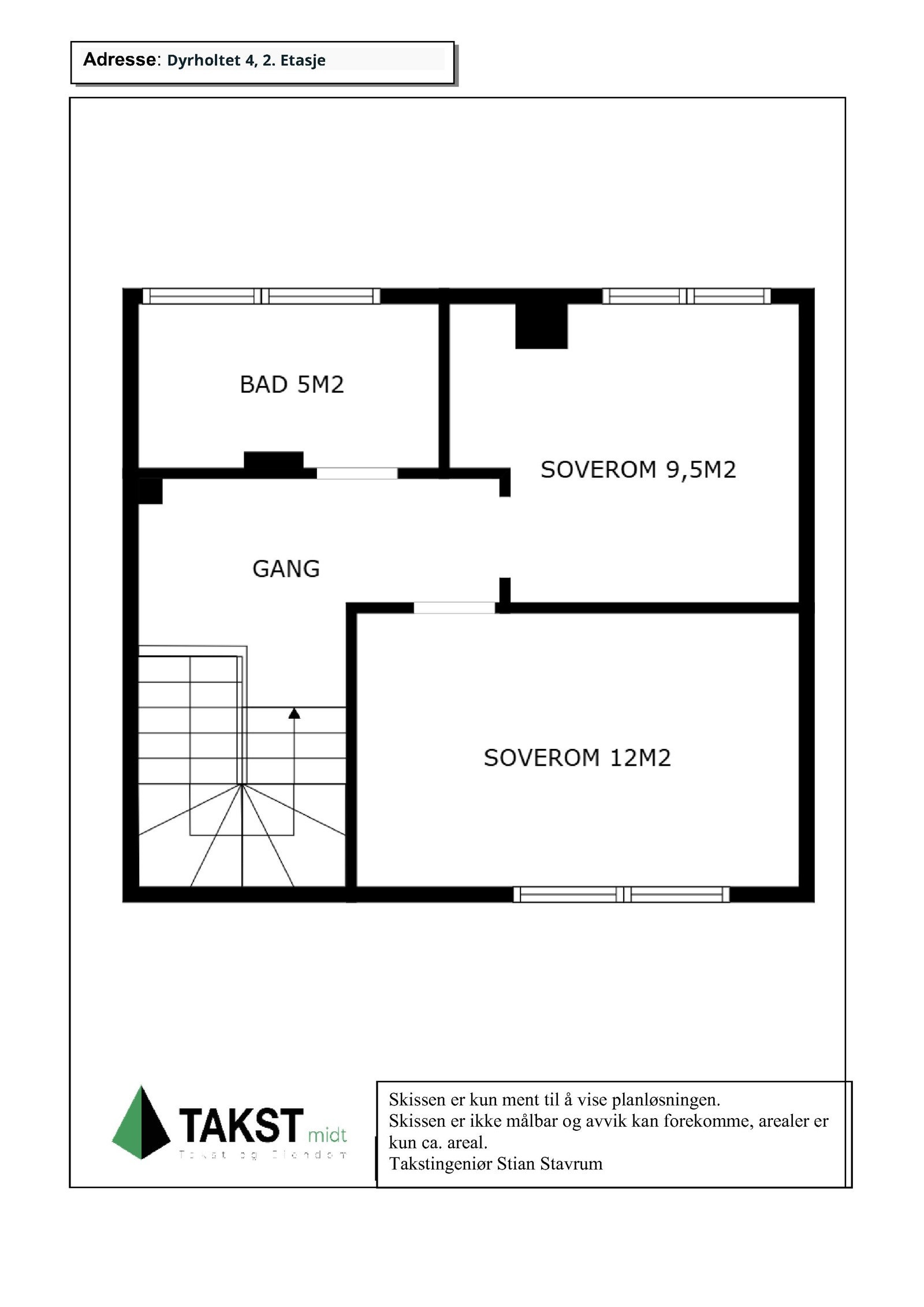 Planskisse 2. etasje Galleribilde
