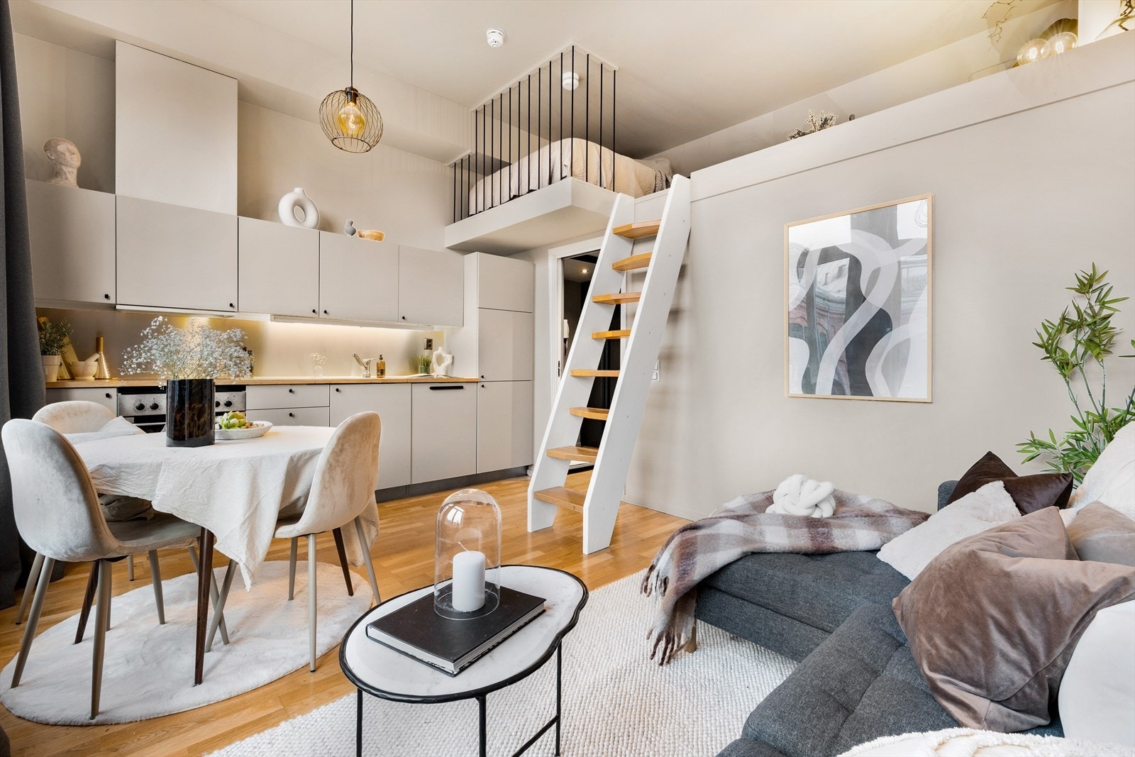 Ventilatoren er koblet til sentralavtrekk. Galleribilde