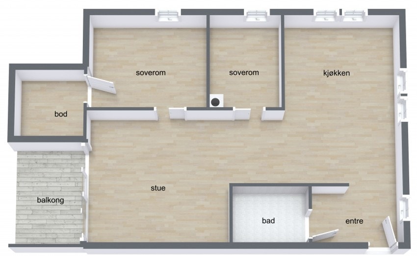 Plantegning Galleribilde