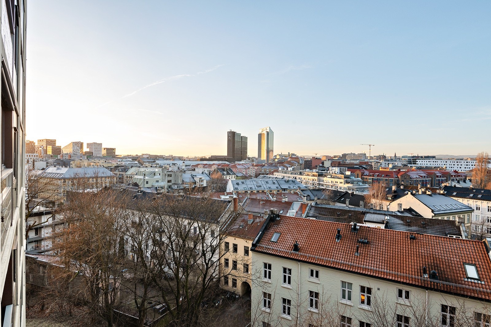 Utsikt mot Barcode og Oslo sentrum Galleribilde