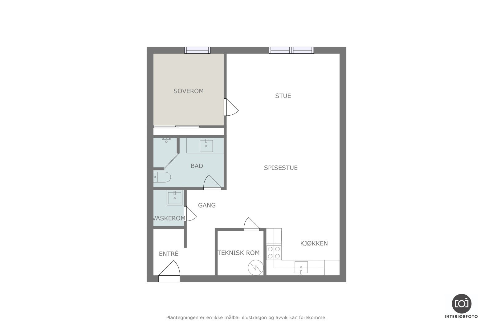 Planskisse Galleribilde