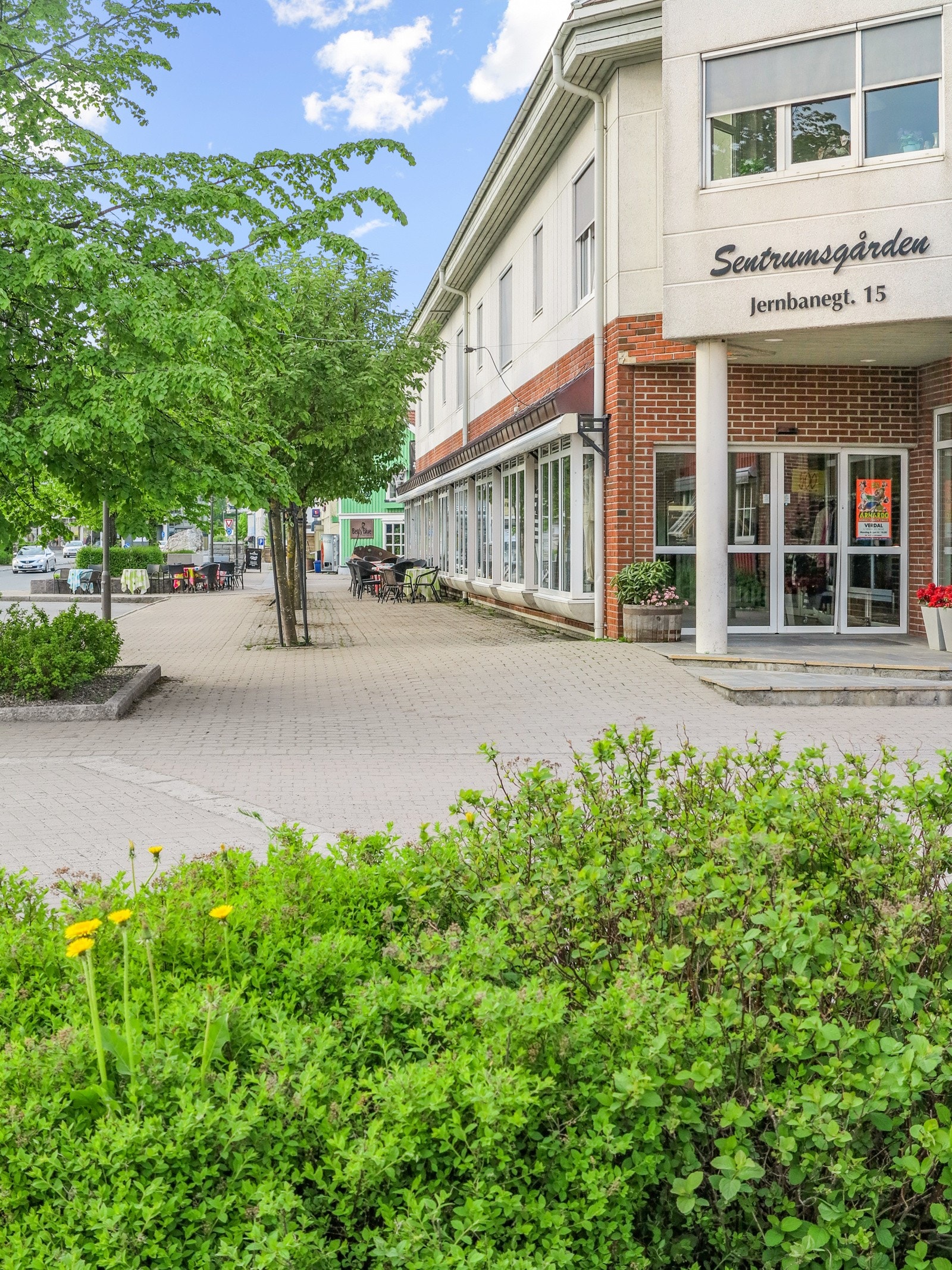 Fasade inngangspari til sentrumsgården Galleribilde