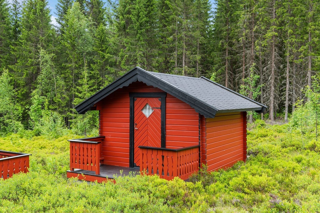 Uthus som benyttes som bod Galleribilde