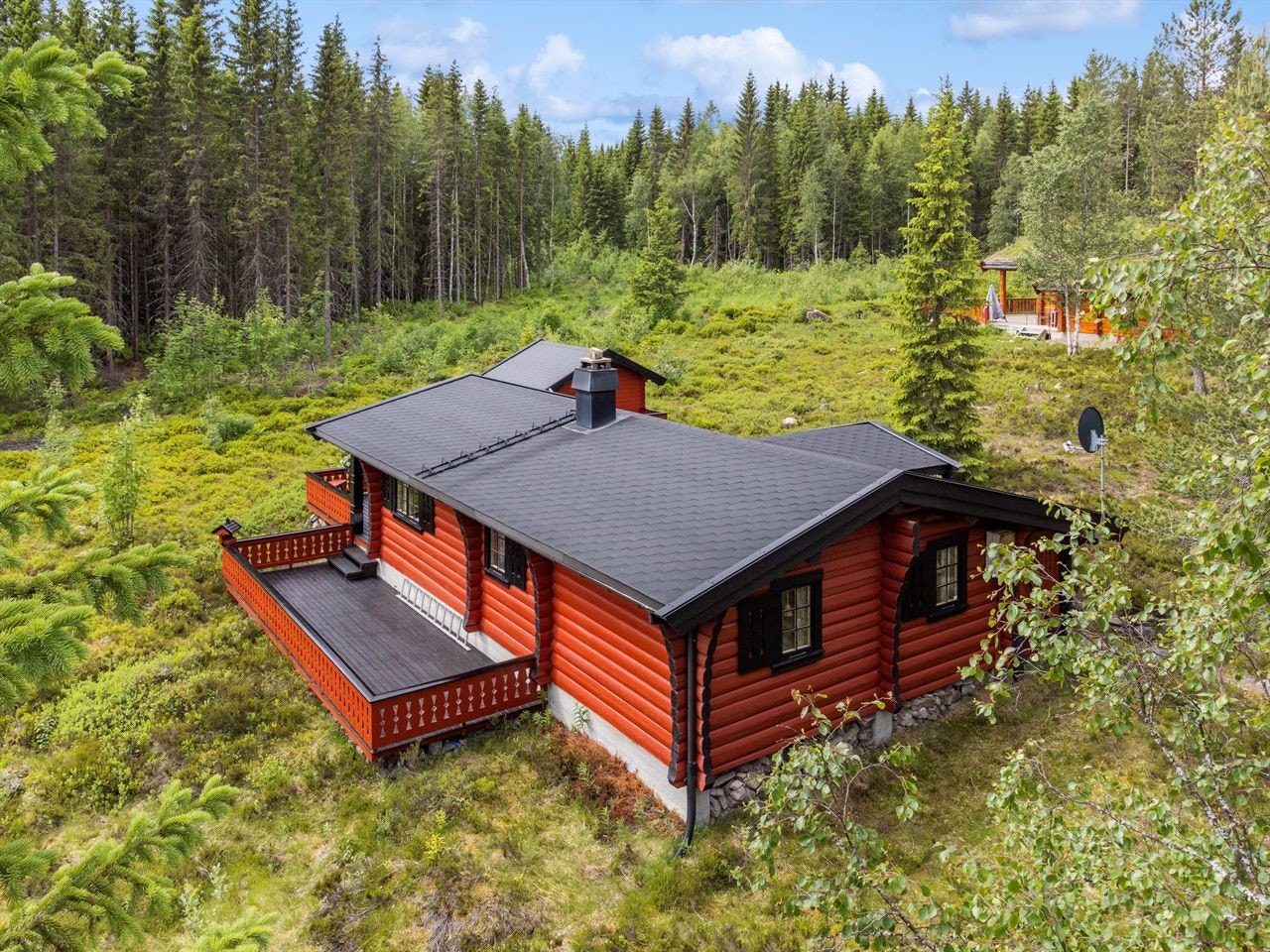 Hytten ligger i et veletablert hytteområde i Østby, Trysil. Galleribilde