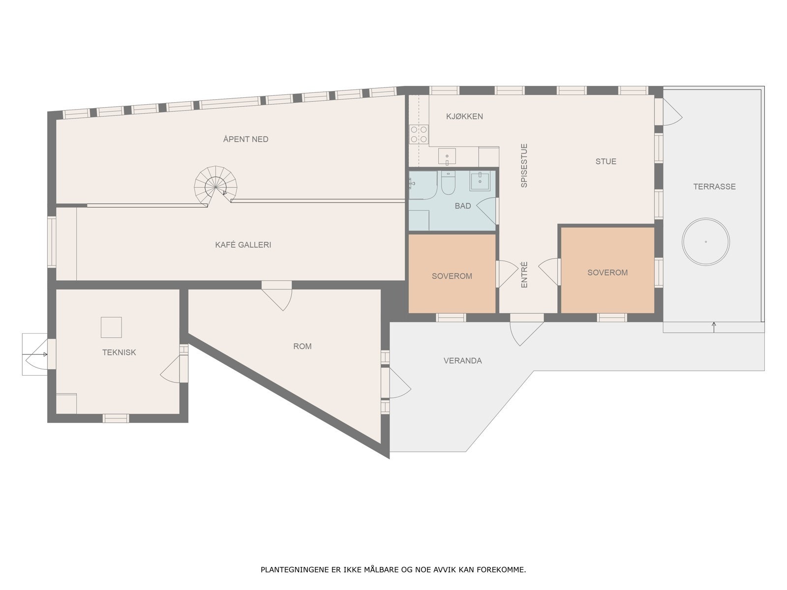 Plantegning 2. etasje av hovedbygget Galleribilde