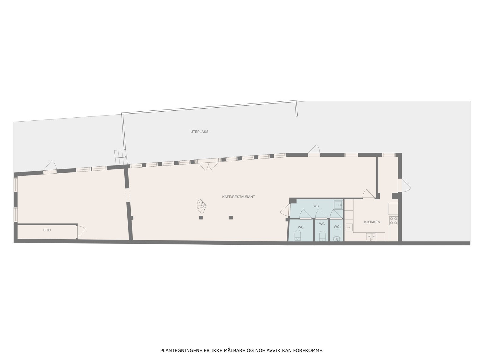 Plantegning 1. etasje av hovedbygget Galleribilde