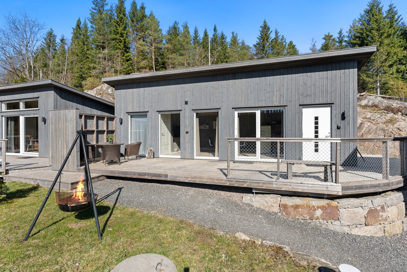 Hytte II med 2 rom, oppholdsrom og bad. Galleribilde