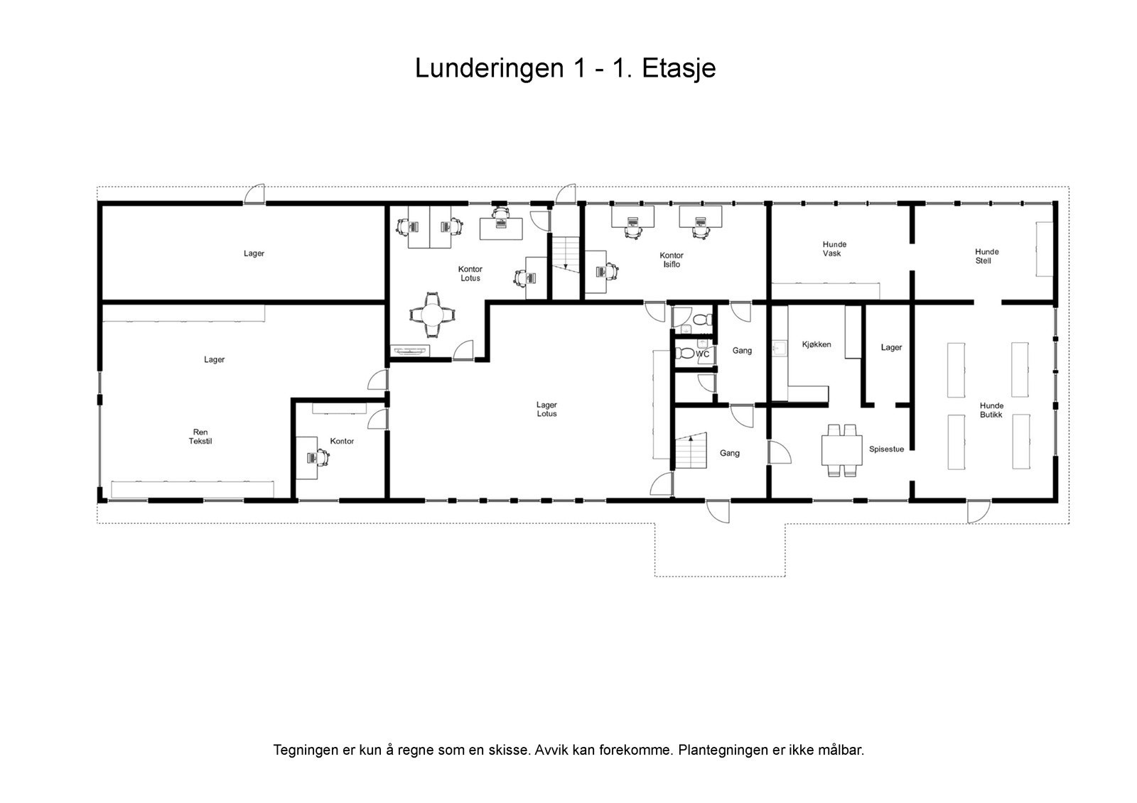 Planløsning 1.etasje Galleribilde