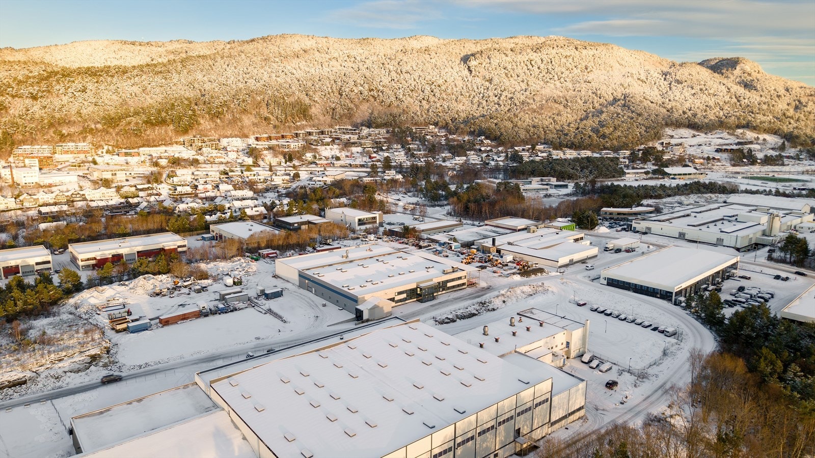 Dronefoto mot nordøst Galleribilde