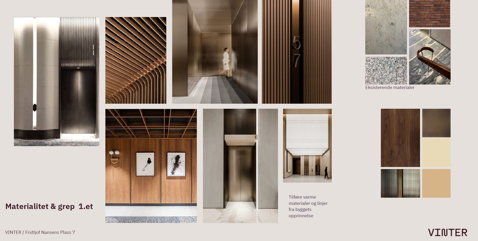 Materialitet fra nytt inngangsparti Galleribilde