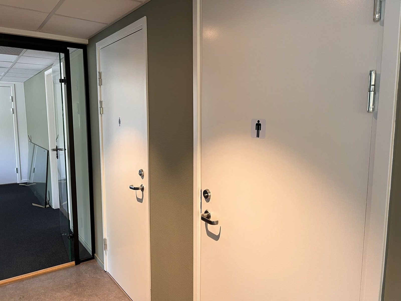 Adskilt dame- og heretoalett. Galleribilde