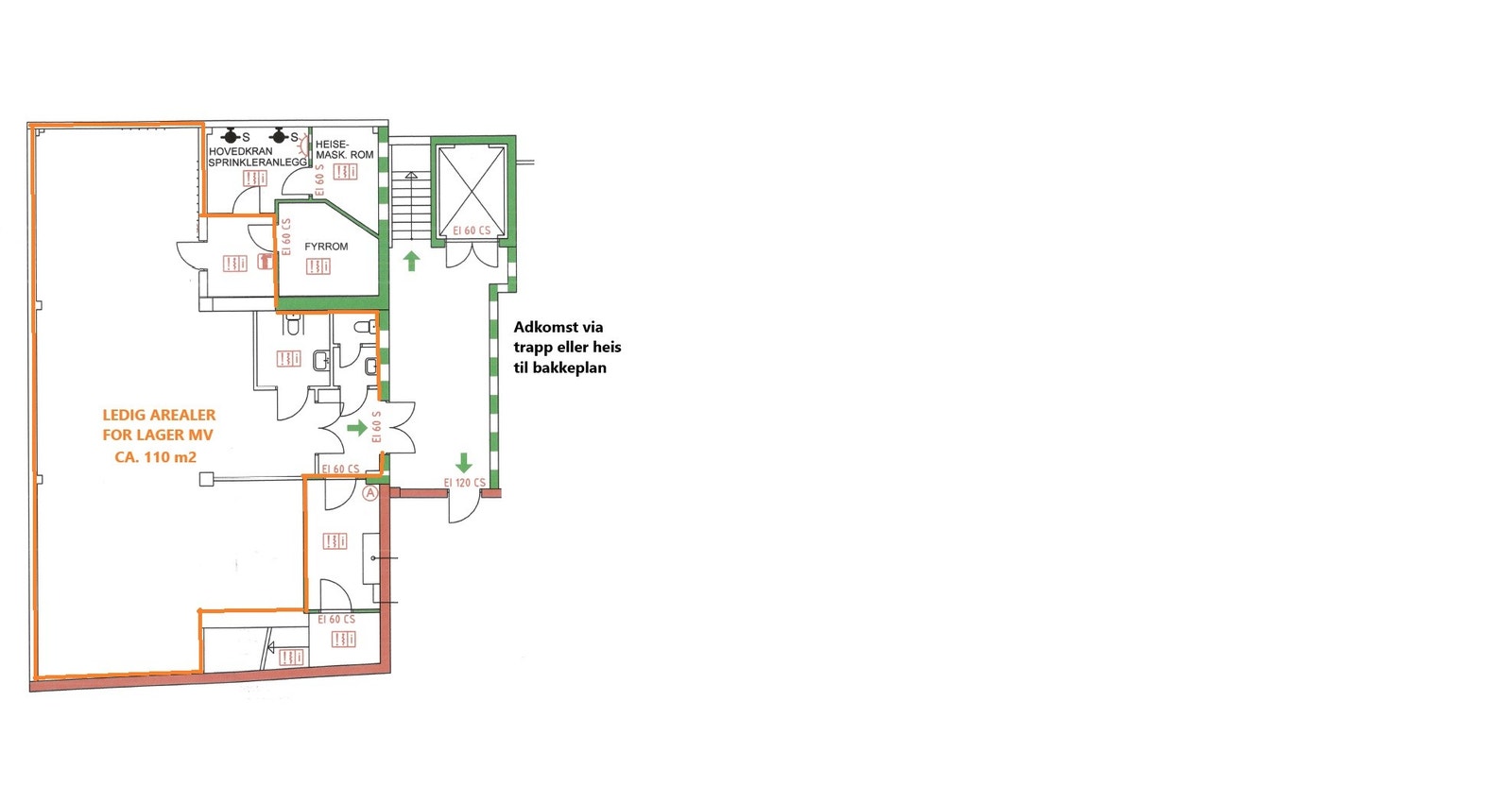 planskisse Galleribilde