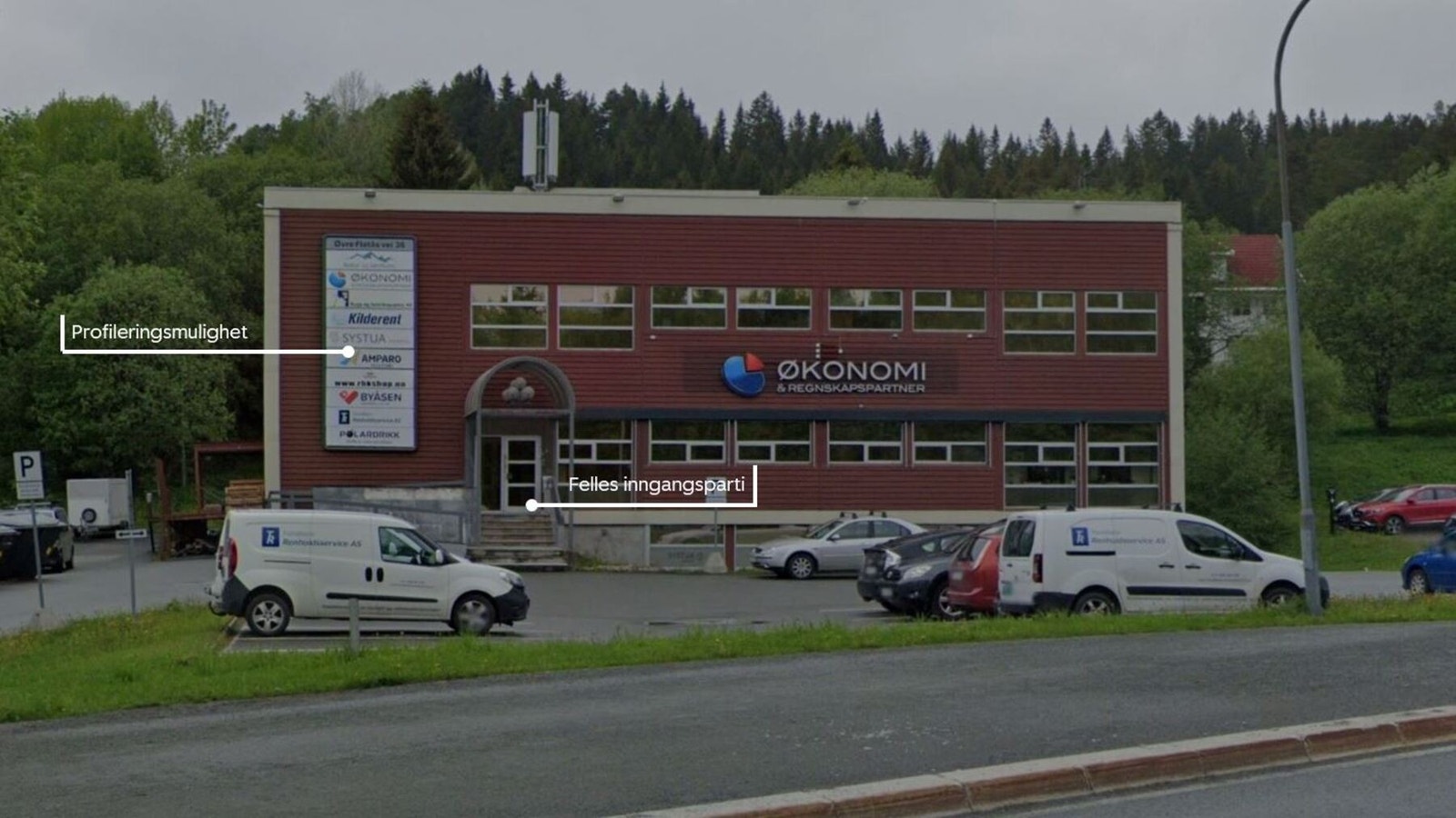 I tillegg til det ledige lagerarealet tilbys også en kontorplass i kontorfellesskapet i 2. etasje. Galleribilde