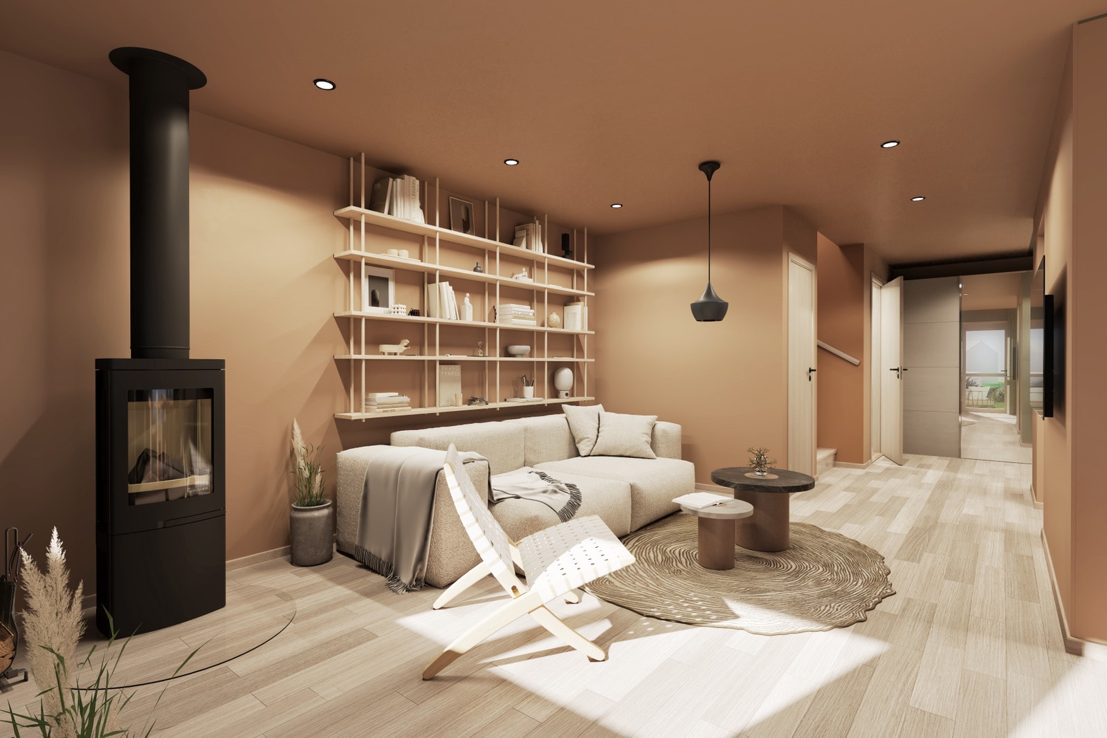 Illustrasjon av stuen bolig 2 Galleribilde